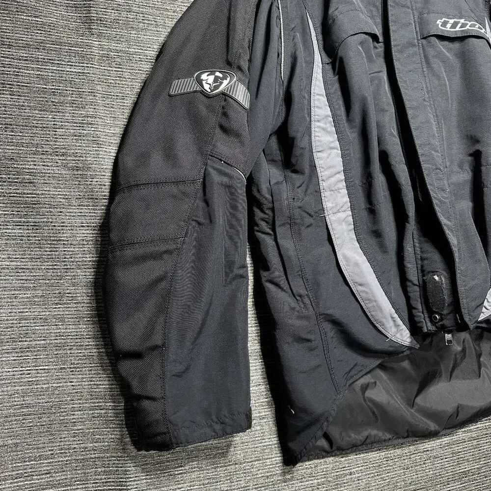 Thor Ride 2 Jacket Men's XL Black Vintage Full Zip Y2K Motocross Lining